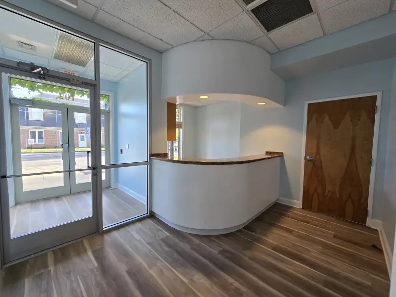 Reception area at Blooming Hearts ABA Therapy Center